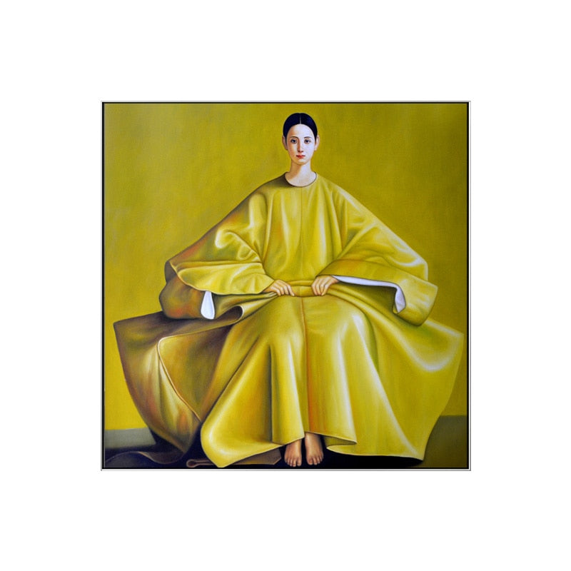 Splendid Attire East Asian Woman Canvas Art