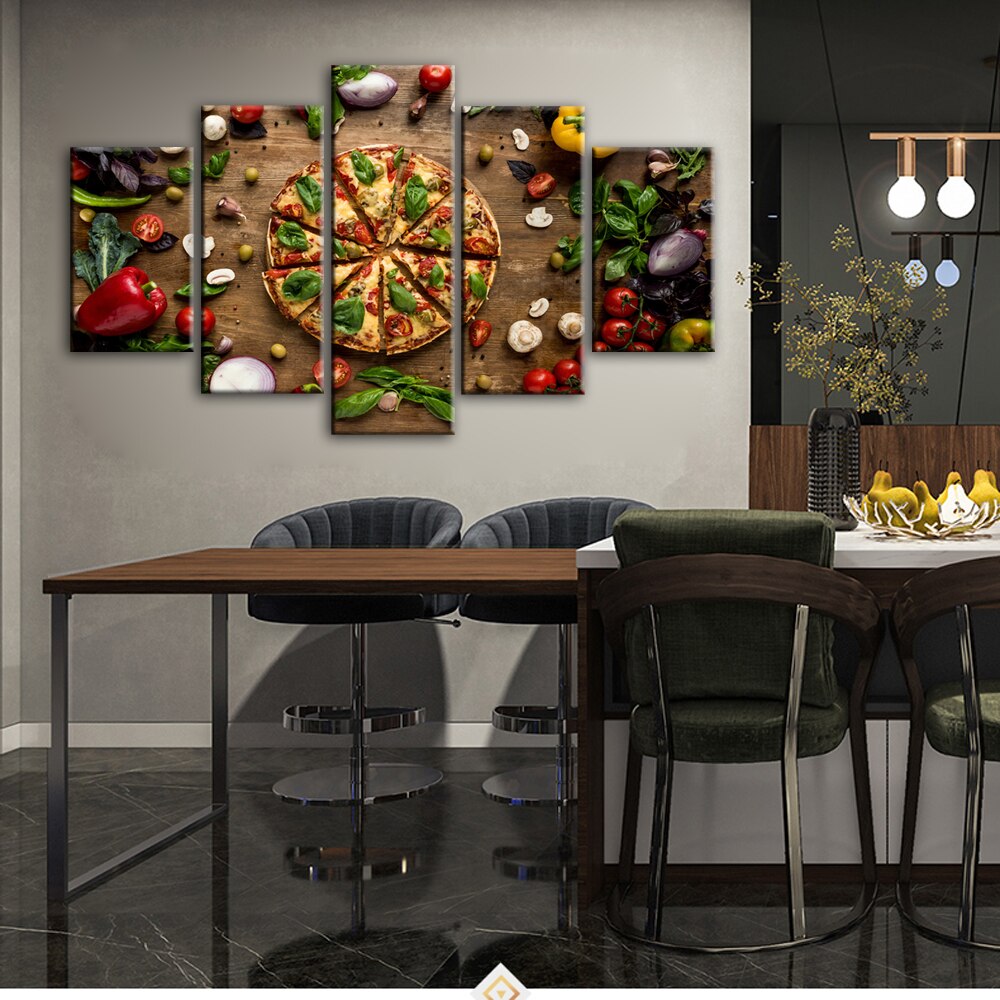 Pizza Wall Art Canvas