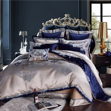 Maxima Luxury Jacquard Duvet Cover Bedding Set