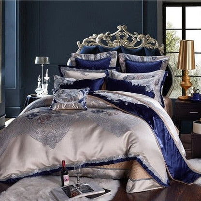 Maxima Luxury Jacquard Duvet Cover Bedding Set