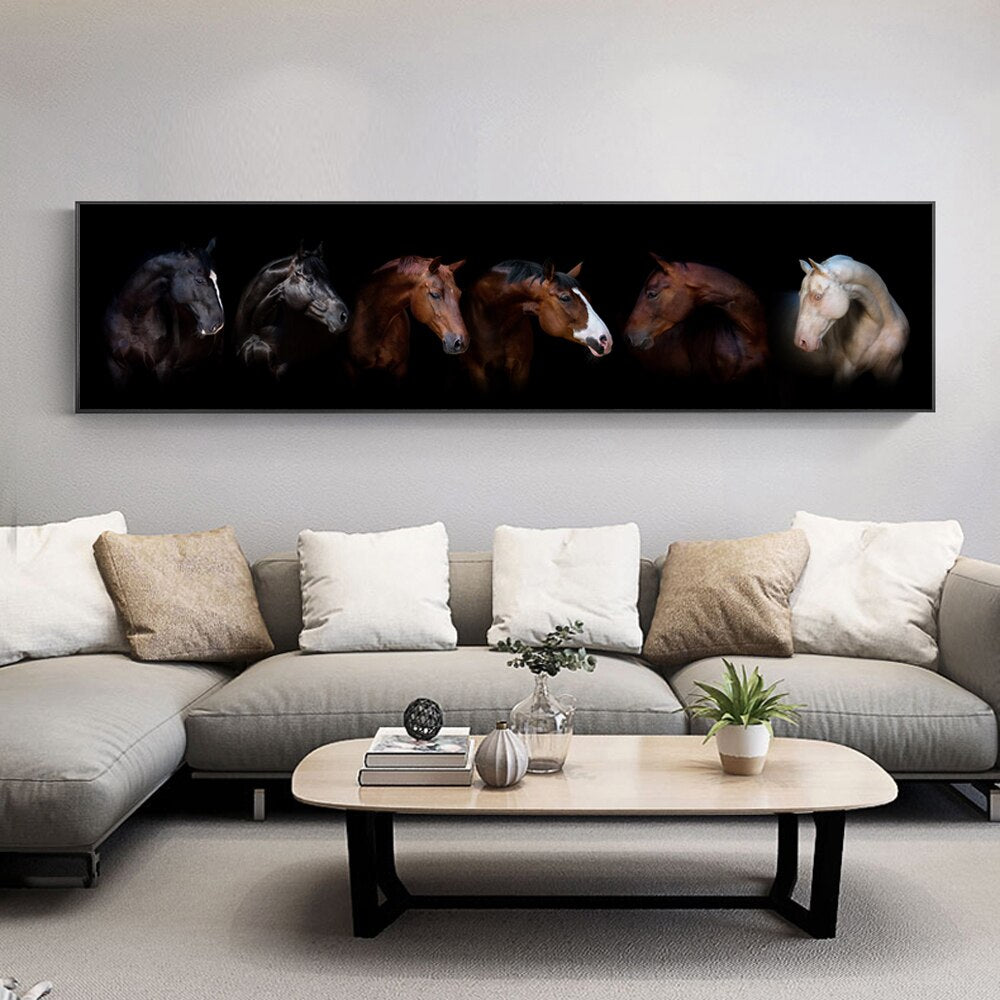 Horses Wall Art Canvas