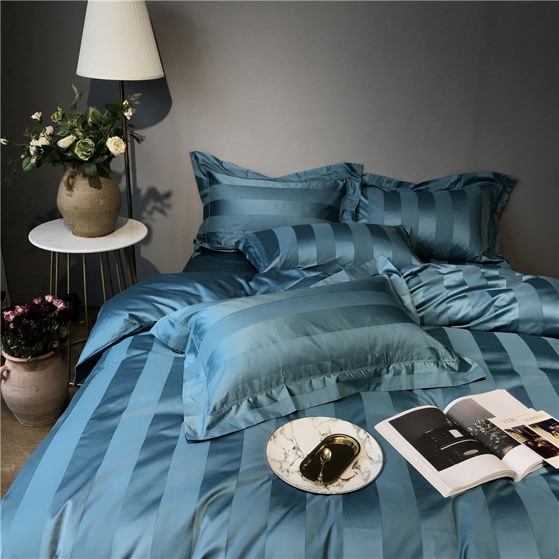 Lazurite Egyptian Cotton Duvet Cover Bedding Set