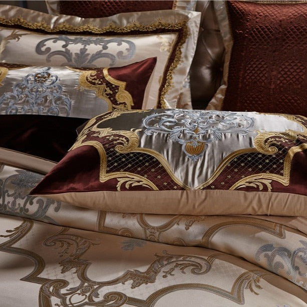 Victoria Luxury Jacquard Duvet Cover Bedding Set