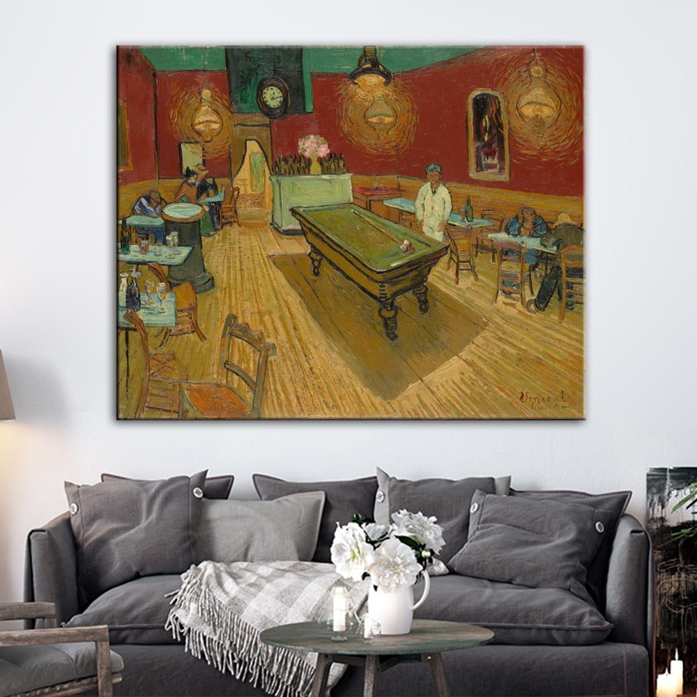 The Night Cafe by Vincent van Gogh Canvas Art