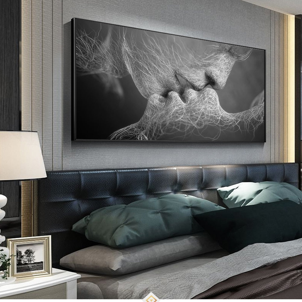 Modern Kiss Canvas Art