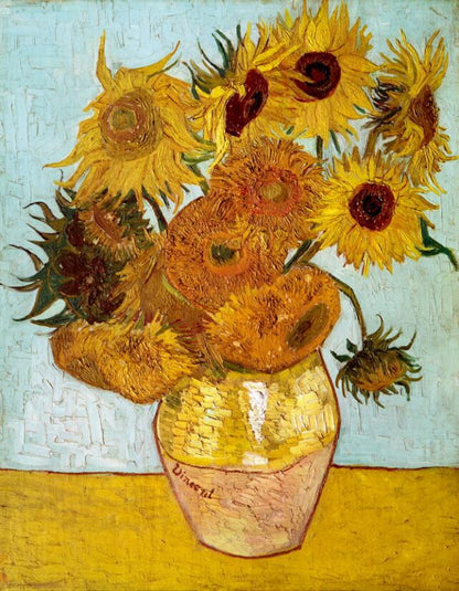 Vincent Van Gogh Golden Sunflower Oil Canvas Art