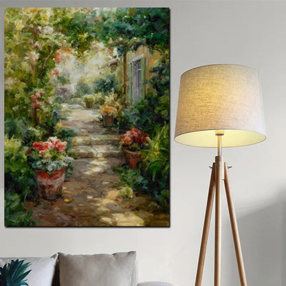 Garden House Oil Painting Large Canvas Art