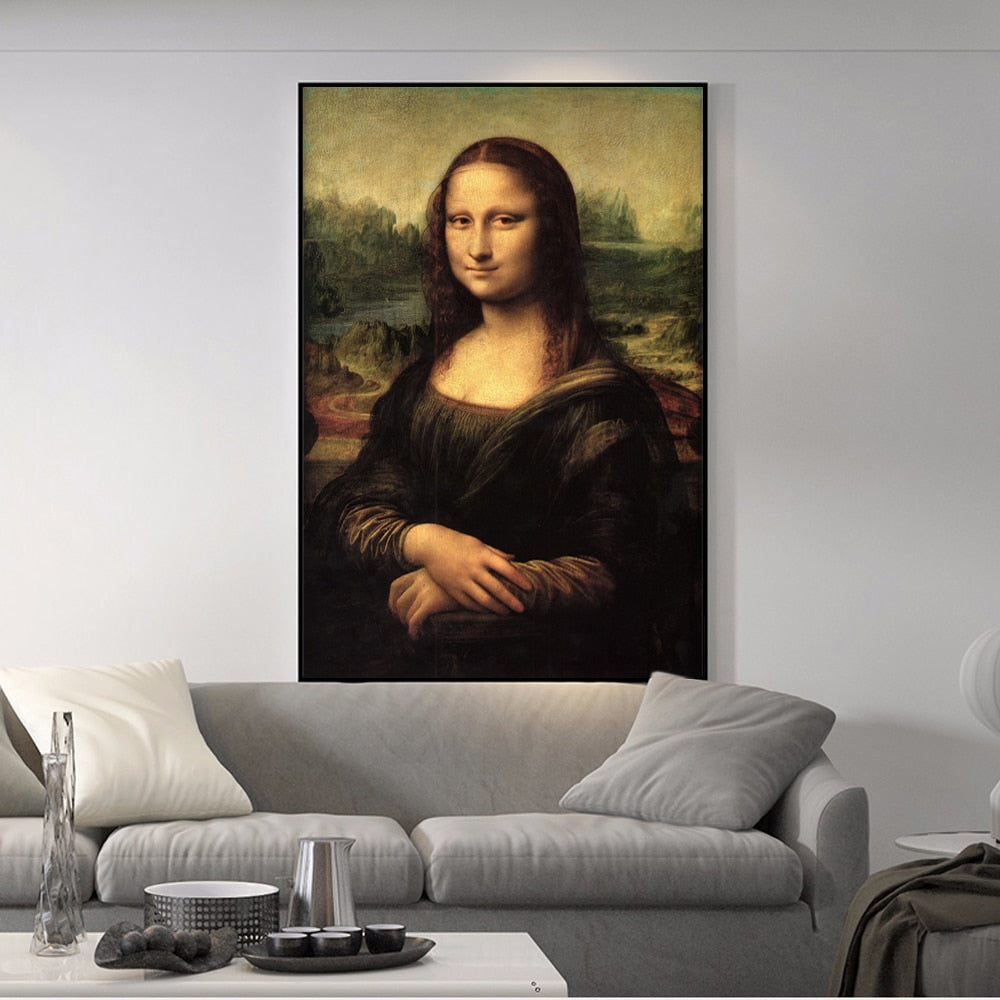 Smile Of Mona Lisa Canvas Art