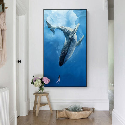 Sea Whale Canvas Art