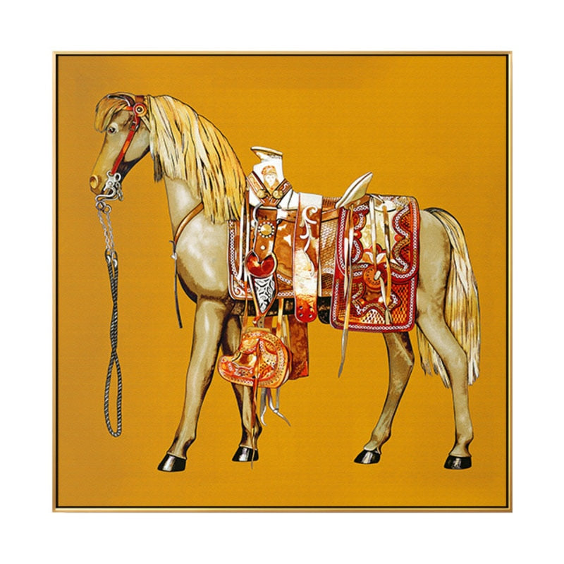 Saudi Classic Horse Canvas Art