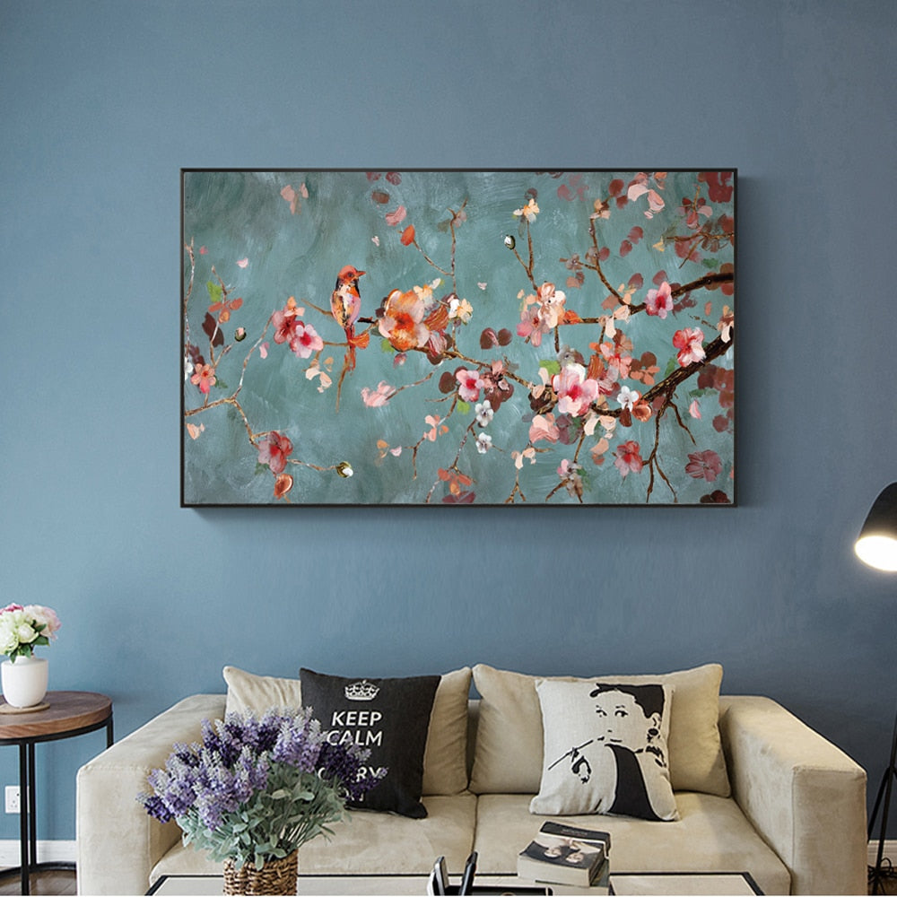 Almond Blossom Flowers Canvas Art