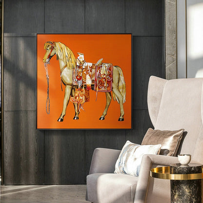 Saudi Classic Horse Canvas Art