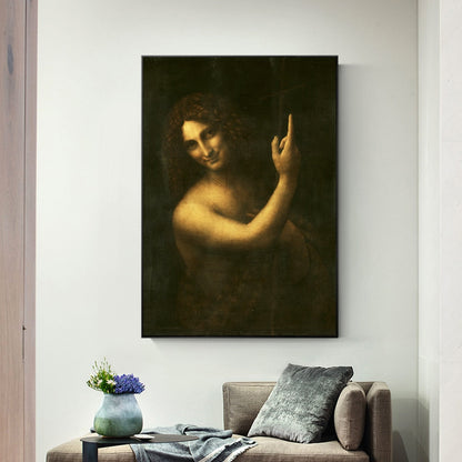 St. John the Baptist by Leonardo Da Vinci Canvas Art