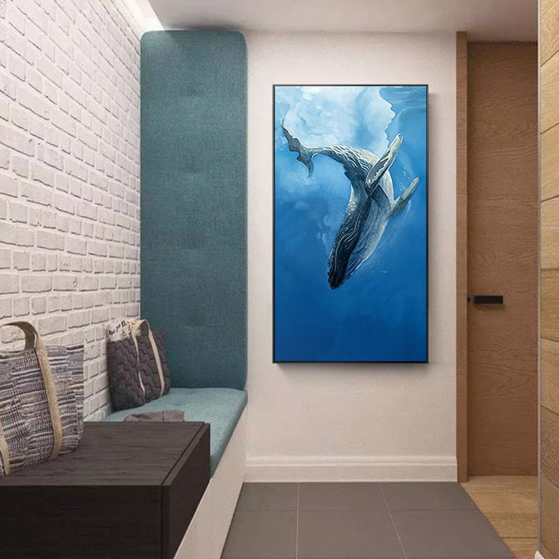 Sea Whale Canvas Art