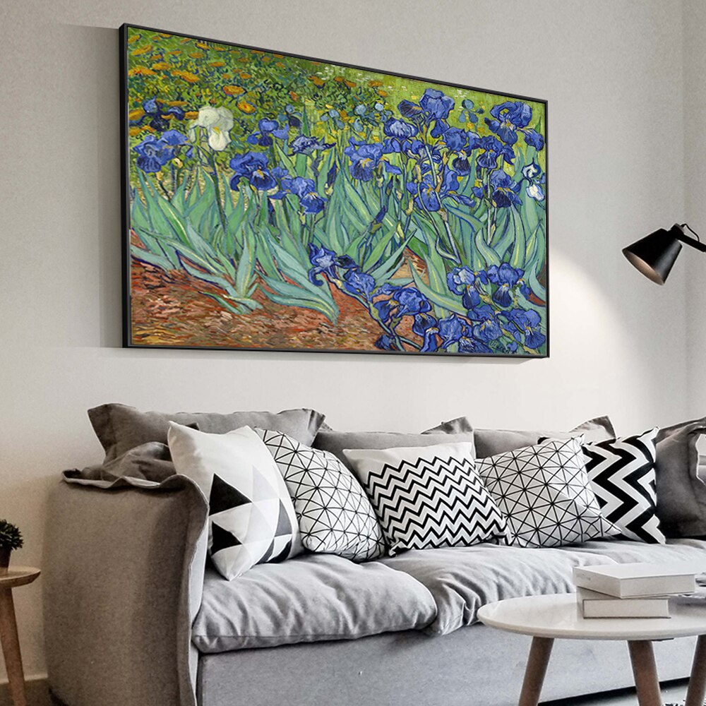 Irises Flowers by Van Gogh Canvas Art