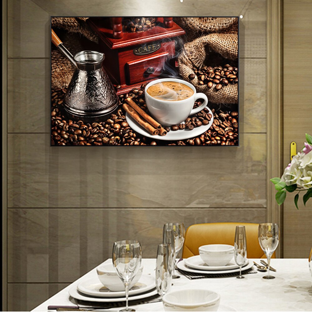 Coffee Wall Art Kitchen Canvas