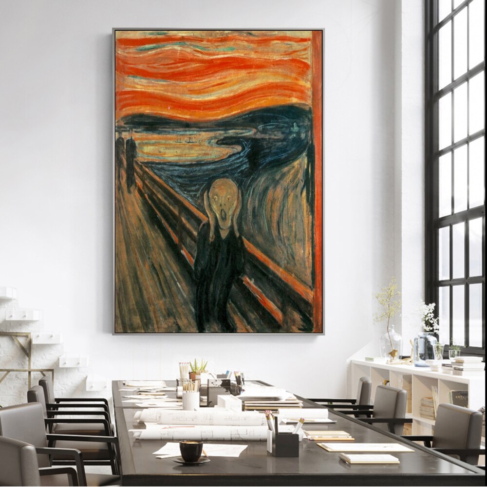 The Scream by Edvard Munch Canvas Art