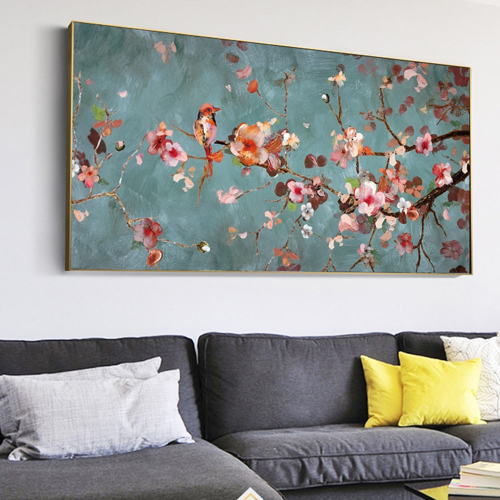 Almond Blossom Flowers Canvas Art