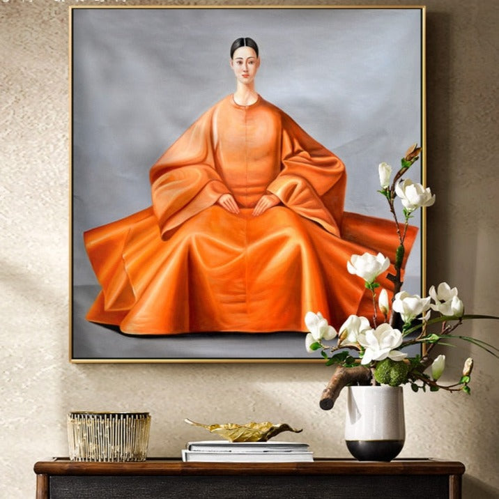 Splendid Attire East Asian Woman Canvas Art