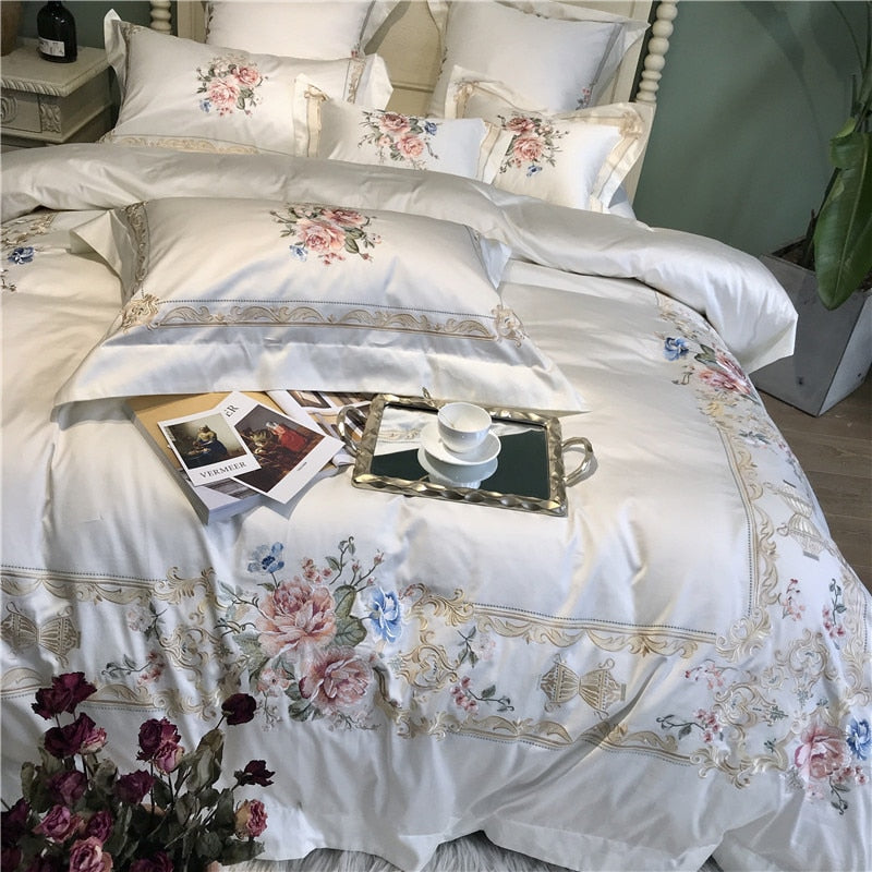 Florecian Egyptian Cotton Luxury Duvet Cover Bedding Set