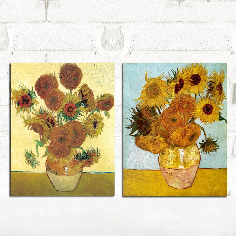 Vincent Van Gogh Golden Sunflower Oil Canvas Art