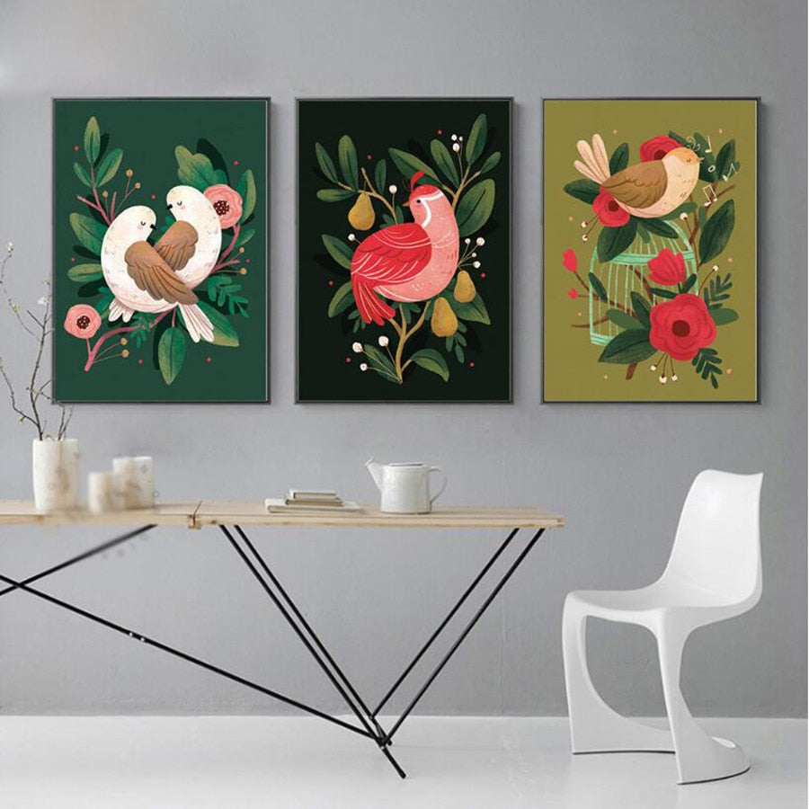 Auspicious Bird Canvas Art