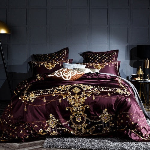 Matterhorn Luxury Embroidery Duvet Cover Bedding Set