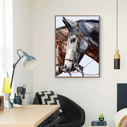 Classic Minimalist Horse Canvas Art