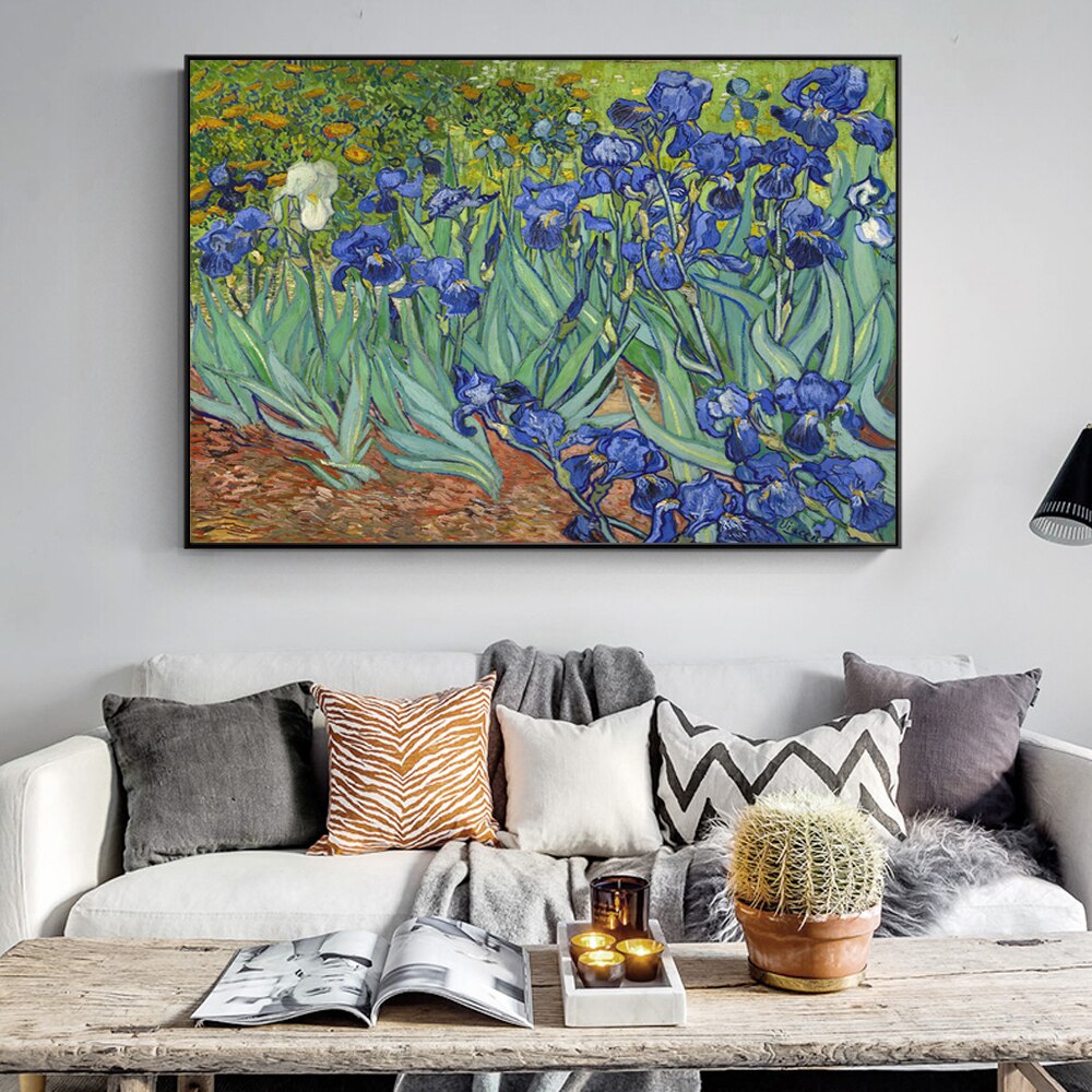 Irises Flowers by Van Gogh Canvas Art