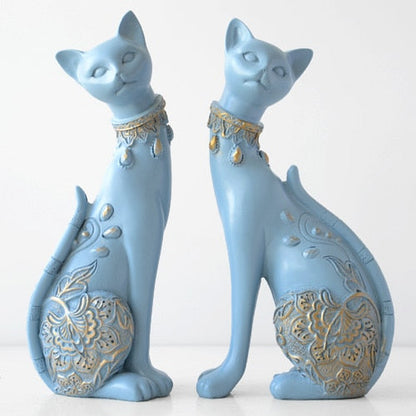 Cat Couple Statue