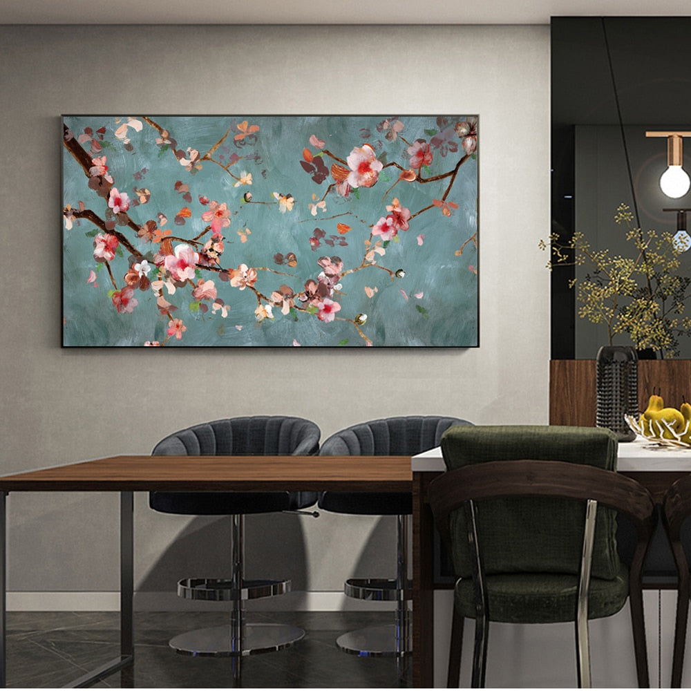 Almond Blossom Flowers Canvas Art