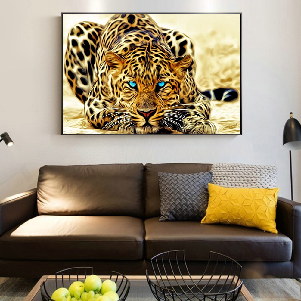 Golden Cheetah Canvas Art