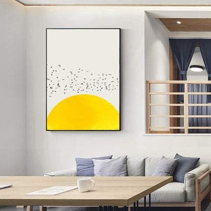 Birds Above the Sun Canvas Art