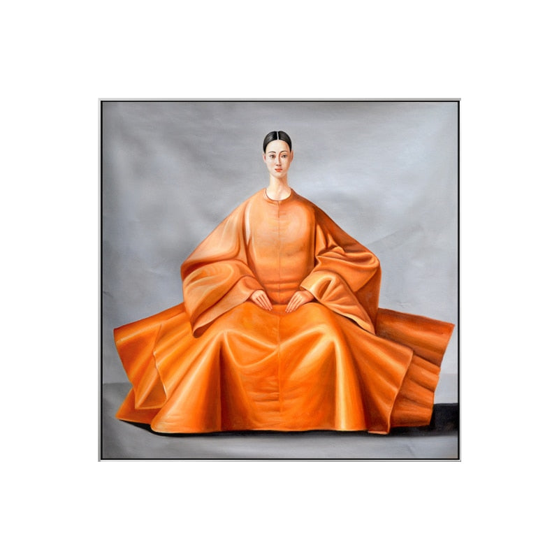 Splendid Attire East Asian Woman Canvas Art