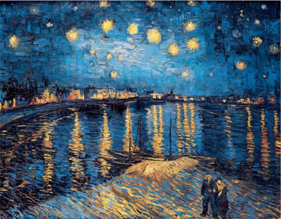 Impressionist Starry Night By Van Gogh Canvas Art