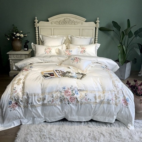 Florecian Egyptian Cotton Luxury Duvet Cover Bedding Set