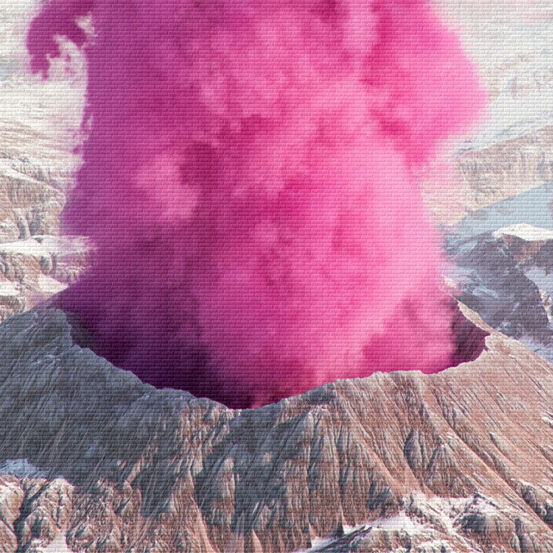 Pink Eruption Canvas Art