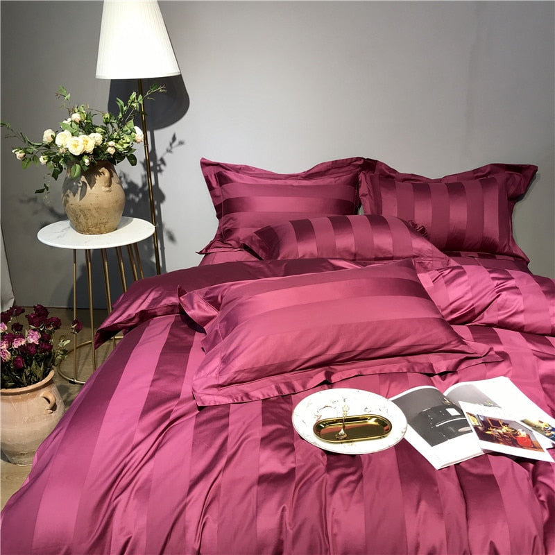 Erythrite Egyptian Cotton Duvet Cover Bedding Set