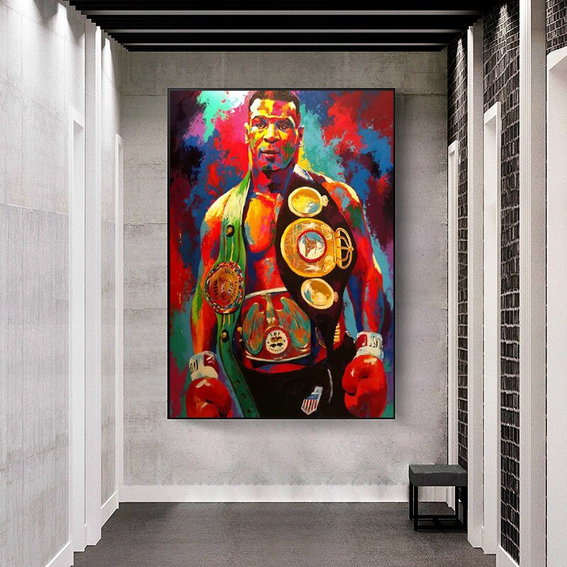 Boxing Champion Mike Tyson Canvas Art