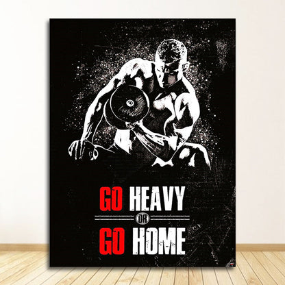 Muscle Bodybuilding Fitness Motivational Quotes Art Canvas