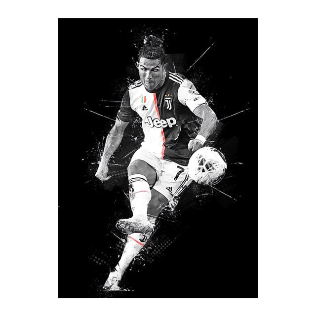 Cristiano Ronaldo Football Star Canvas Art