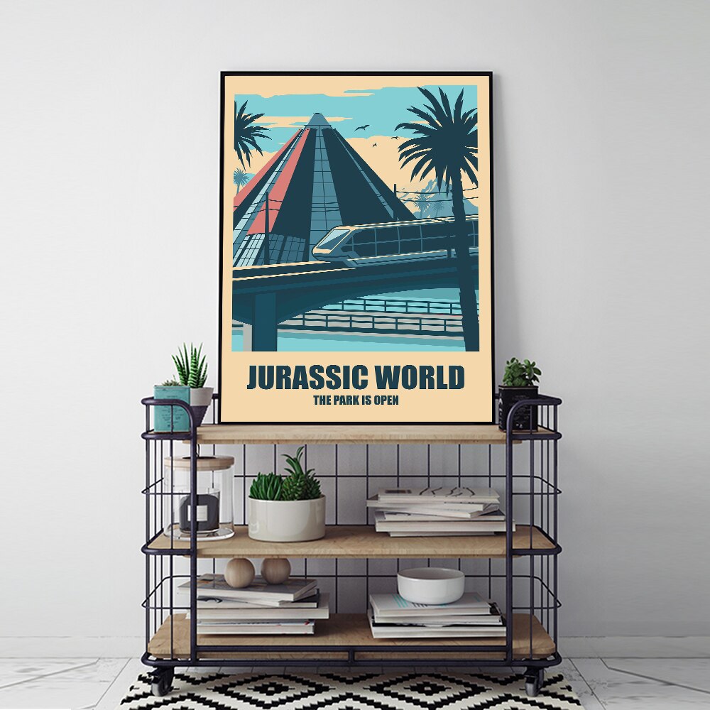 Jurassic Park Dinosaur Canvas Art