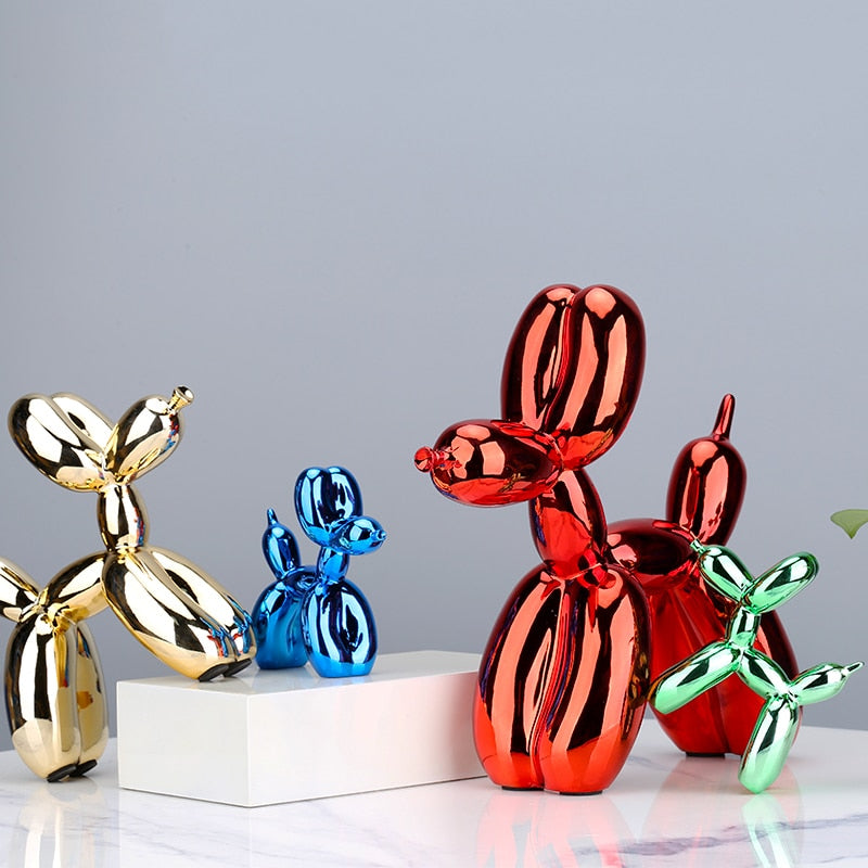 Electroplating Balloon Dog Statue