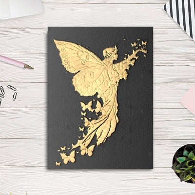 Gold Angel Canvas Art