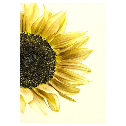 Nordic Landscape Sunflower Bear Canvas Art