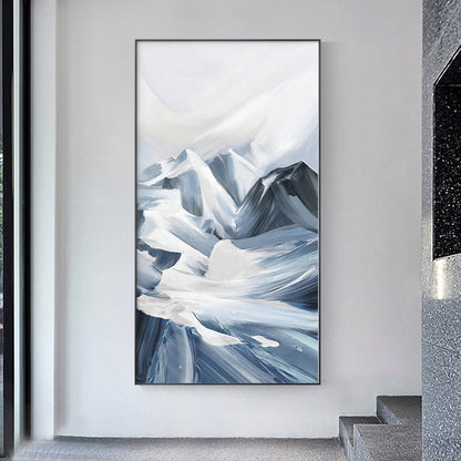 Snow Mountain Painting Canvas Art