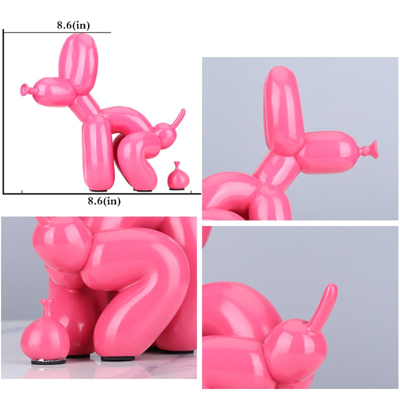 Poop Balloon Dog Statue