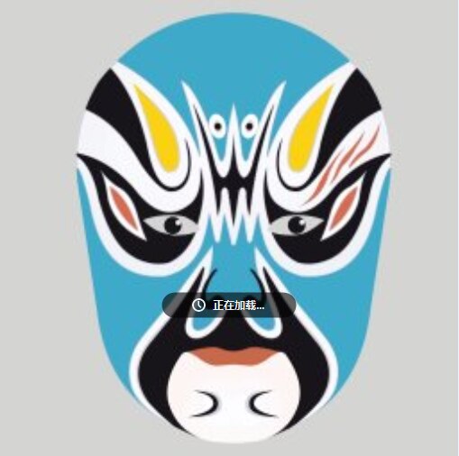 Chinese Peking Opera Makeup Mask Canvas Art