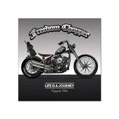 Classic Motorcycle Poster Vintage Canvas Art