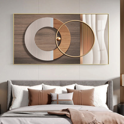 Abstract Geometric Luxury Gold Canvas Art